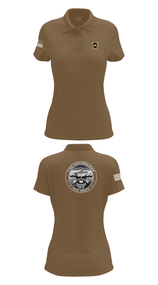 Womens Short Sleeve Performance Polo, Fire Controlman, Navy, Teamtime, Team time, sublimation, custom sports apparel, team uniforms, spirit wear, spiritwear, sports uniforms, custom shirts, team store, custom team store, fundraiser sports, apparel fundraiser