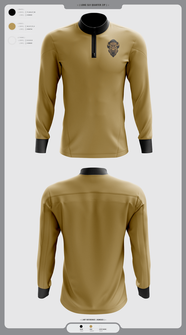 Quarter Zip Jacket, Hugo Buffaloes Tennis, Tennis, Teamtime, Team time, sublimation, custom sports apparel, team uniforms, spirit wear, spiritwear, sports uniforms, custom shirts, team store, custom team store, fundraiser sports, apparel fundraiser