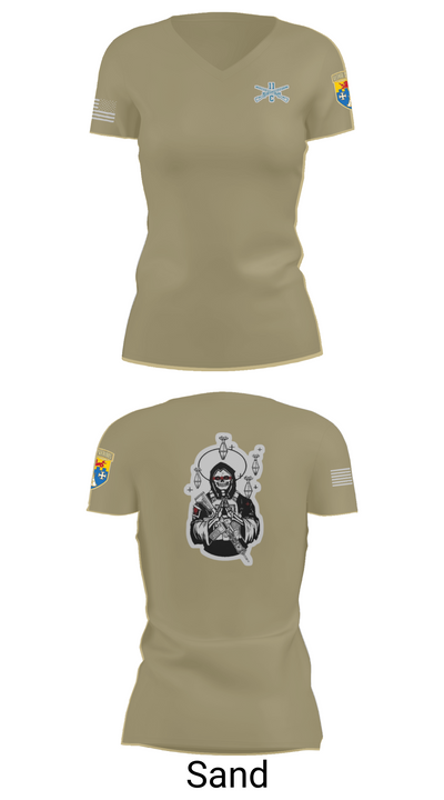 HHC Mortars 63835758 Women's Short Sleeve V-neck Shirt - 88
