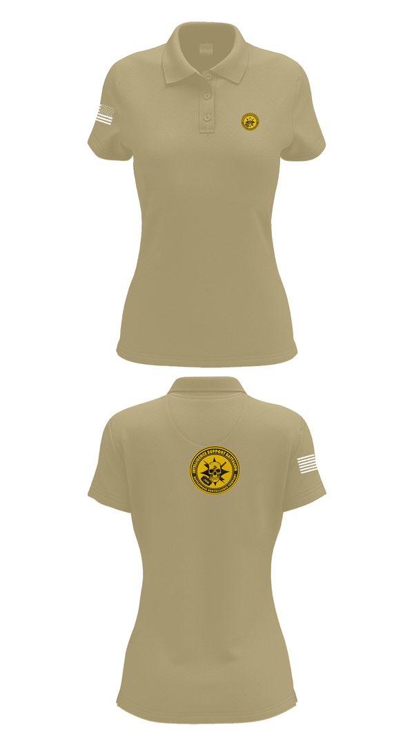 Womens Short Sleeve Performance Polo, Battlespace Surveillance Company, , Teamtime, Team time, sublimation, custom sports apparel, team uniforms, spirit wear, spiritwear, sports uniforms, custom shirts, team store, custom team store, fundraiser sports, apparel fundraiser