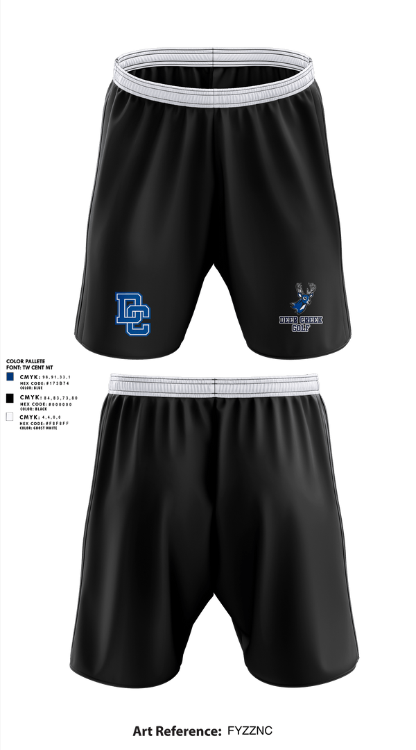 Athletic Shorts With Pockets, Deer Creek Antlers, Golf, Teamtime, Team time, sublimation, custom sports apparel, team uniforms, spirit wear, spiritwear, sports uniforms, custom shirts, team store, custom team store, fundraiser sports, apparel fundraiser