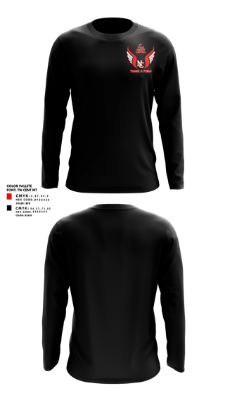 Long Sleeve Performance Shirt, North Central High School Track, Track & Field, Teamtime, Team time, sublimation, custom sports apparel, team uniforms, spirit wear, spiritwear, sports uniforms, custom shirts, team store, custom team store, fundraiser sports, apparel fundraiser