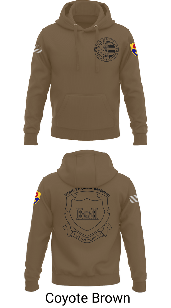 Hoodie, 132d MRBC, 579th EN BN, 49th MP DIV, , Teamtime, Team time, sublimation, custom sports apparel, team uniforms, spirit wear, spiritwear, sports uniforms, custom shirts, team store, custom team store, fundraiser sports, apparel fundraiser