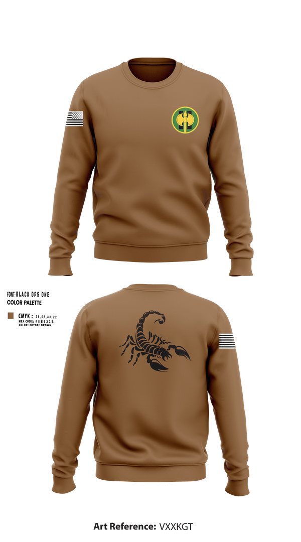 Crew Neck Sweatshirt, 387th MP BN, Army, Teamtime, Team time, sublimation, custom sports apparel, team uniforms, spirit wear, spiritwear, sports uniforms, custom shirts, team store, custom team store, fundraiser sports, apparel fundraiser