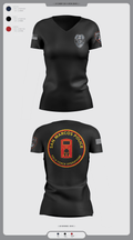 San marcos police - field force 1789471 Women's Short Sleeve V-neck Shirt - 2