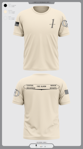 Old School Cotton Feel Shirt, Battalion 1, , Teamtime, Team time, sublimation, custom sports apparel, team uniforms, spirit wear, spiritwear, sports uniforms, custom shirts, team store, custom team store, fundraiser sports, apparel fundraiser