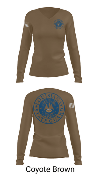 Womens Long Sleeve Vneck Shirt, 1st Area Command, , Teamtime, Team time, sublimation, custom sports apparel, team uniforms, spirit wear, spiritwear, sports uniforms, custom shirts, team store, custom team store, fundraiser sports, apparel fundraiser