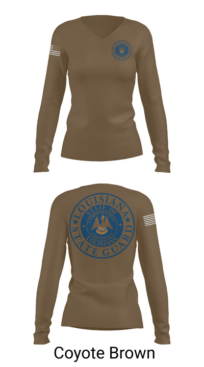 1st Area Command 9228914 Women's Long Sleeve V-neck Shirt - 16
