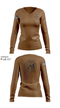 D 4-323 7608316 Women's Long Sleeve V-neck Shirt - 2