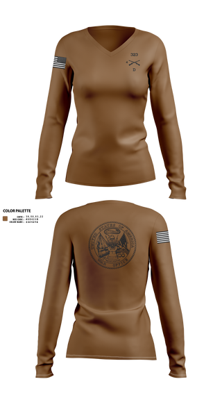 Womens Long Sleeve Vneck Shirt, D 4-323, , Teamtime, Team time, sublimation, custom sports apparel, team uniforms, spirit wear, spiritwear, sports uniforms, custom shirts, team store, custom team store, fundraiser sports, apparel fundraiser