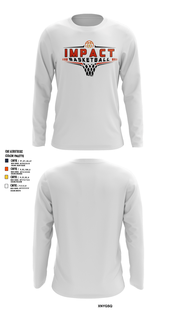 Long Sleeve Performance Shirt, Illinois Impact Basketball, Men's Basketball, Teamtime, Team time, sublimation, custom sports apparel, team uniforms, spirit wear, spiritwear, sports uniforms, custom shirts, team store, custom team store, fundraiser sports, apparel fundraiser