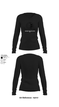 132d MRBC, 579th EN BN, 49th MP DIV 50518216 Women's Long Sleeve V-neck Shirt - 21