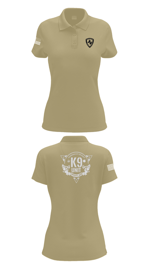 Womens Short Sleeve Performance Polo, Guardians of the Night, , Teamtime, Team time, sublimation, custom sports apparel, team uniforms, spirit wear, spiritwear, sports uniforms, custom shirts, team store, custom team store, fundraiser sports, apparel fundraiser