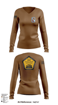 198th Infantry Training Brigade Women's Long Sleeve V-neck Shirt - 5 (1)