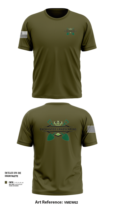 Enchanted landscaping 90750429 Short Sleeve Performance Shirt - 33