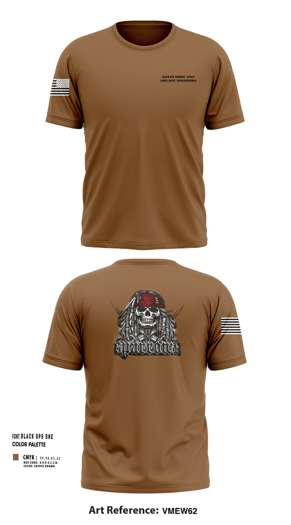 Short Sleeve Performance Shirt, 809tH MRBC 1st PLT 2nd SEC Sparrows, , Teamtime, Team time, sublimation, custom sports apparel, team uniforms, spirit wear, spiritwear, sports uniforms, custom shirts, team store, custom team store, fundraiser sports, apparel fundraiser
