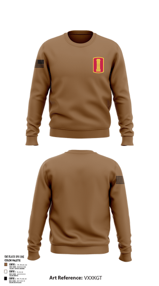 Crew Neck Sweatshirt, 197th field artillery brigade, , Teamtime, Team time, sublimation, custom sports apparel, team uniforms, spirit wear, spiritwear, sports uniforms, custom shirts, team store, custom team store, fundraiser sports, apparel fundraiser
