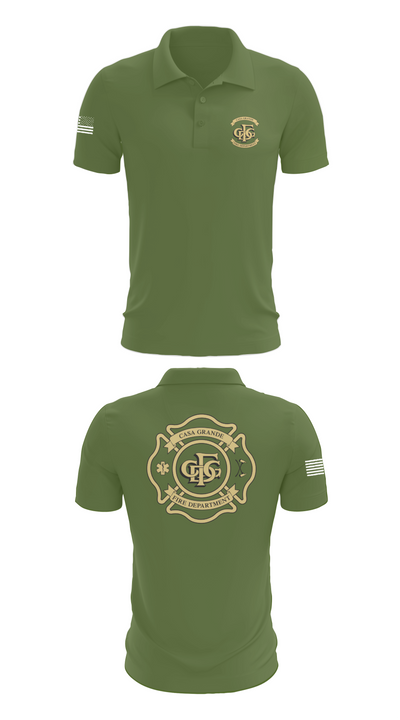 Casa Grande Fire Department 38585599 Short Sleeve Performance Polo - 47
