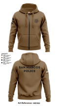 San Marcos Police Drone Unit 43960495 Zip Hoodie - 6