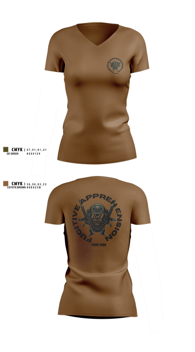 F.A.S.T. 76106673 Women's Short Sleeve V-neck Shirt - 2