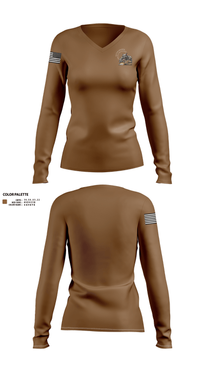 557 ECC 35254187 Women's Long Sleeve V-neck Shirt - 1