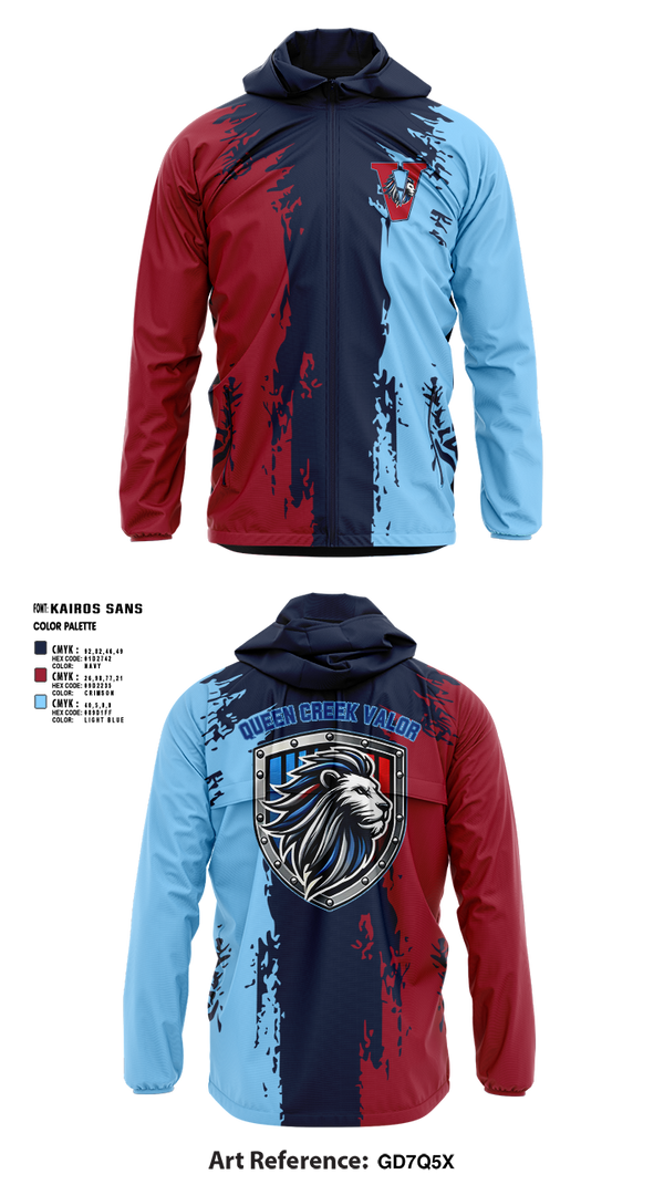 Windbreaker, Valor, , Teamtime, Team time, sublimation, custom sports apparel, team uniforms, spirit wear, spiritwear, sports uniforms, custom shirts, team store, custom team store, fundraiser sports, apparel fundraiser