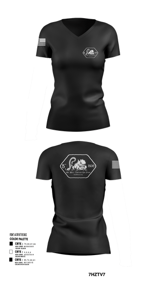 Womens Short Sleeve Vneck Shirt, TCU Ranger Challenge, , Teamtime, Team time, sublimation, custom sports apparel, team uniforms, spirit wear, spiritwear, sports uniforms, custom shirts, team store, custom team store, fundraiser sports, apparel fundraiser