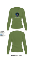 Cypress- Fairbanks ISD Police Department 56419862 Women's Long Sleeve V-neck Shirt - 40