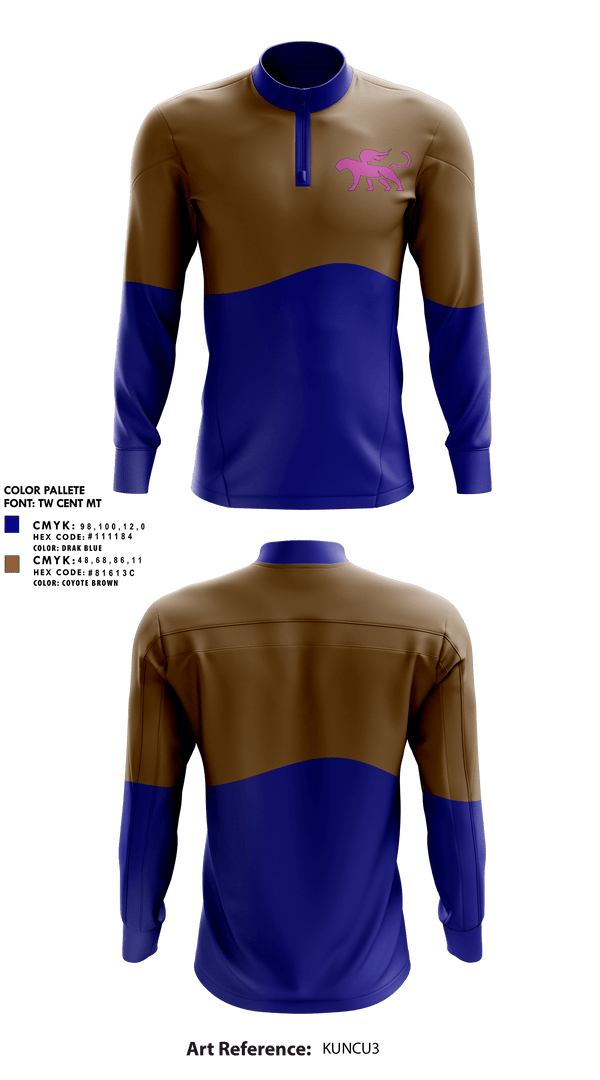 Quarter Zip Jacket, Panther Brazilian açai, , Teamtime, Team time, sublimation, custom sports apparel, team uniforms, spirit wear, spiritwear, sports uniforms, custom shirts, team store, custom team store, fundraiser sports, apparel fundraiser