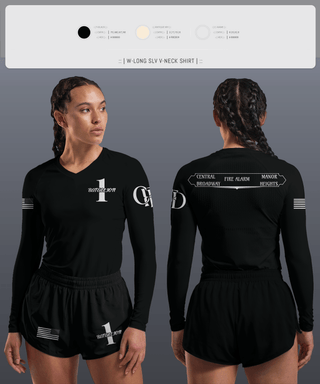 Womens Long Sleeve Vneck Shirt, Battalion 1, , Teamtime, Team time, sublimation, custom sports apparel, team uniforms, spirit wear, spiritwear, sports uniforms, custom shirts, team store, custom team store, fundraiser sports, apparel fundraiser