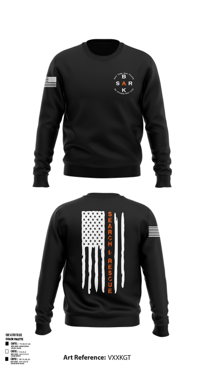Bakersfield Search and Rescue 3116014 Crew Neck Sweatshirt - 1
