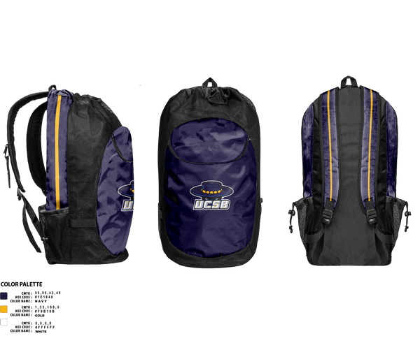 Gear Bag, University of California Santa Barbara Track & Field, Track & Field, Teamtime, Team time, sublimation, custom sports apparel, team uniforms, spirit wear, spiritwear, sports uniforms, custom shirts, team store, custom team store, fundraiser sports, apparel fundraiser