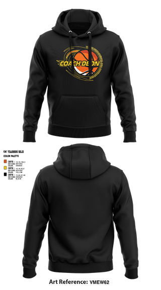 Hoodie, Coach Deon Fundamental Youth Basketball Training, Men's Basketball, Teamtime, Team time, sublimation, custom sports apparel, team uniforms, spirit wear, spiritwear, sports uniforms, custom shirts, team store, custom team store, fundraiser sports, apparel fundraiser