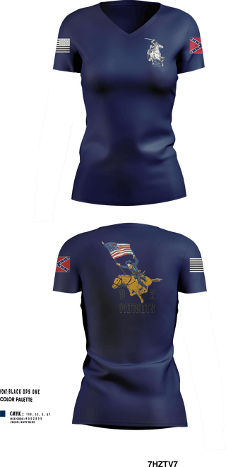 Womens Short Sleeve Vneck Shirt, B2 Patriots, Army, Teamtime, Team time, sublimation, custom sports apparel, team uniforms, spirit wear, spiritwear, sports uniforms, custom shirts, team store, custom team store, fundraiser sports, apparel fundraiser