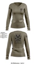 3666 Support Maintenance Company 81340233 Women's Long Sleeve V-neck Shirt - 1