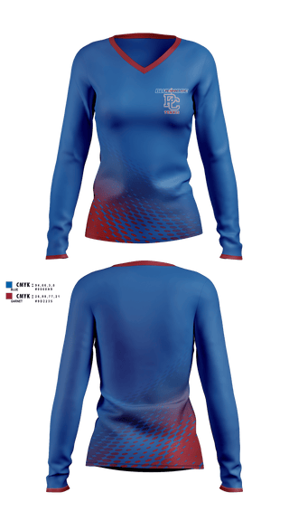 Womens Long Sleeve Vneck Shirt, Presbyterian College Men's Tennis, Tennis, Teamtime, Team time, sublimation, custom sports apparel, team uniforms, spirit wear, spiritwear, sports uniforms, custom shirts, team store, custom team store, fundraiser sports, apparel fundraiser