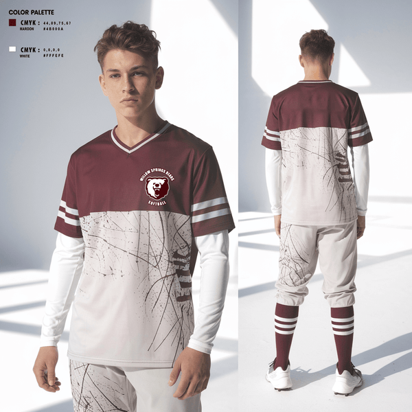 Short Sleeve Performance Shirt, Willow Springs Bears Softball, Softball, Teamtime, Team time, sublimation, custom sports apparel, team uniforms, spirit wear, spiritwear, sports uniforms, custom shirts, team store, custom team store, fundraiser sports, apparel fundraiser