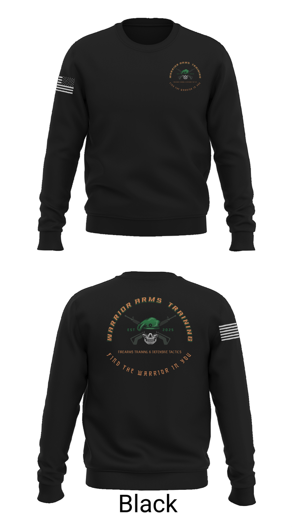 Crew Neck Sweatshirt, Warrior Arms Training, , Teamtime, Team time, sublimation, custom sports apparel, team uniforms, spirit wear, spiritwear, sports uniforms, custom shirts, team store, custom team store, fundraiser sports, apparel fundraiser