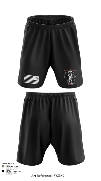 WIARNG Marksmanship 12854544 Athletic Shorts With Pockets - 110