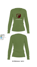 Willow Springs Bears Softball 59647744 Women's Long Sleeve V-neck Shirt - 17