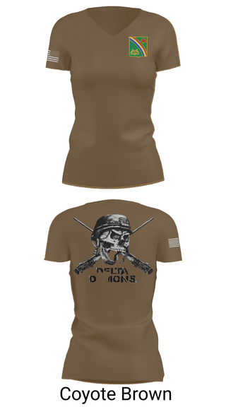 Womens Short Sleeve Vneck Shirt, 1st Battalion 69th Infantry Regiment, Army, Teamtime, Team time, sublimation, custom sports apparel, team uniforms, spirit wear, spiritwear, sports uniforms, custom shirts, team store, custom team store, fundraiser sports, apparel fundraiser