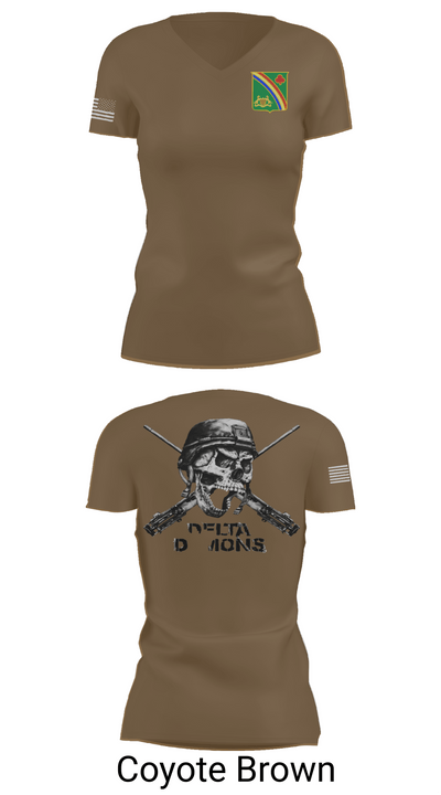 1st Battalion 69th Infantry Regiment 40459574 Women's Short Sleeve V-neck Shirt - 8
