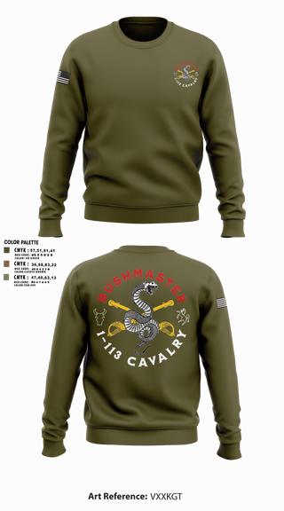 Crew Neck Sweatshirt, 1-113 Calvary, , Teamtime, Team time, sublimation, custom sports apparel, team uniforms, spirit wear, spiritwear, sports uniforms, custom shirts, team store, custom team store, fundraiser sports, apparel fundraiser