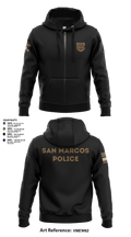 San Marcos Police Drone Unit 43960495 Zip Hoodie - 7
