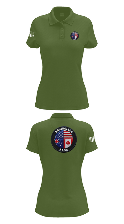 Kontrolled Kaos 4706470 Women's Short Sleeve Performance Polo  - 55