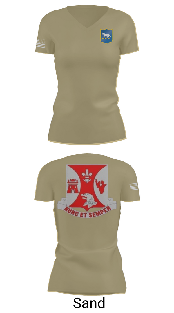 Womens Short Sleeve Vneck Shirt, 2/196th RTI, , Teamtime, Team time, sublimation, custom sports apparel, team uniforms, spirit wear, spiritwear, sports uniforms, custom shirts, team store, custom team store, fundraiser sports, apparel fundraiser