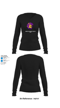 Mendota High School Track and Field 70023215 Women's Long Sleeve V-neck Shirt - 34
