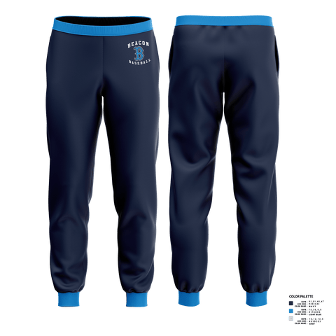 Joggers, Beacon Bluedemons, Baseball, Teamtime, Team time, sublimation, custom sports apparel, team uniforms, spirit wear, spiritwear, sports uniforms, custom shirts, team store, custom team store, fundraiser sports, apparel fundraiser