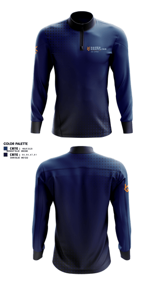 Quarter Zip Jacket, Kaizen Grappling Foundation, Wrestling, Teamtime, Team time, sublimation, custom sports apparel, team uniforms, spirit wear, spiritwear, sports uniforms, custom shirts, team store, custom team store, fundraiser sports, apparel fundraiser