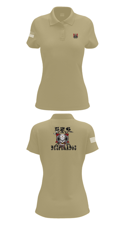 526th ECC Desperados FMT 5277023 Women's Short Sleeve Performance Polo  - 95